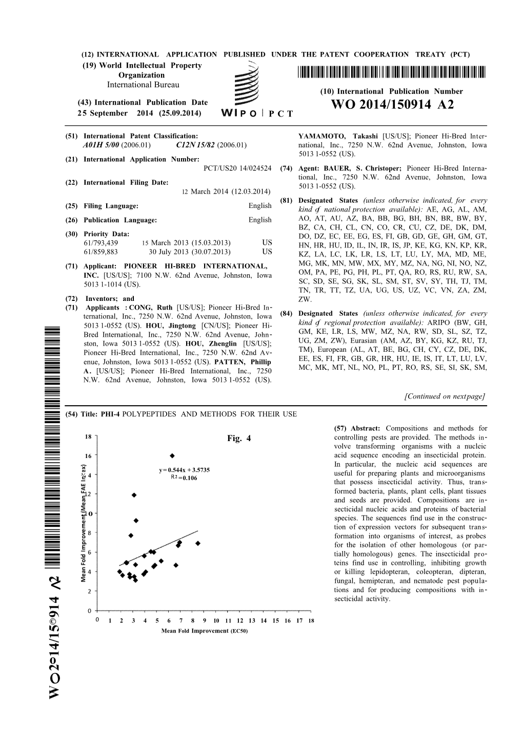 WO 2014/150914 A2 O