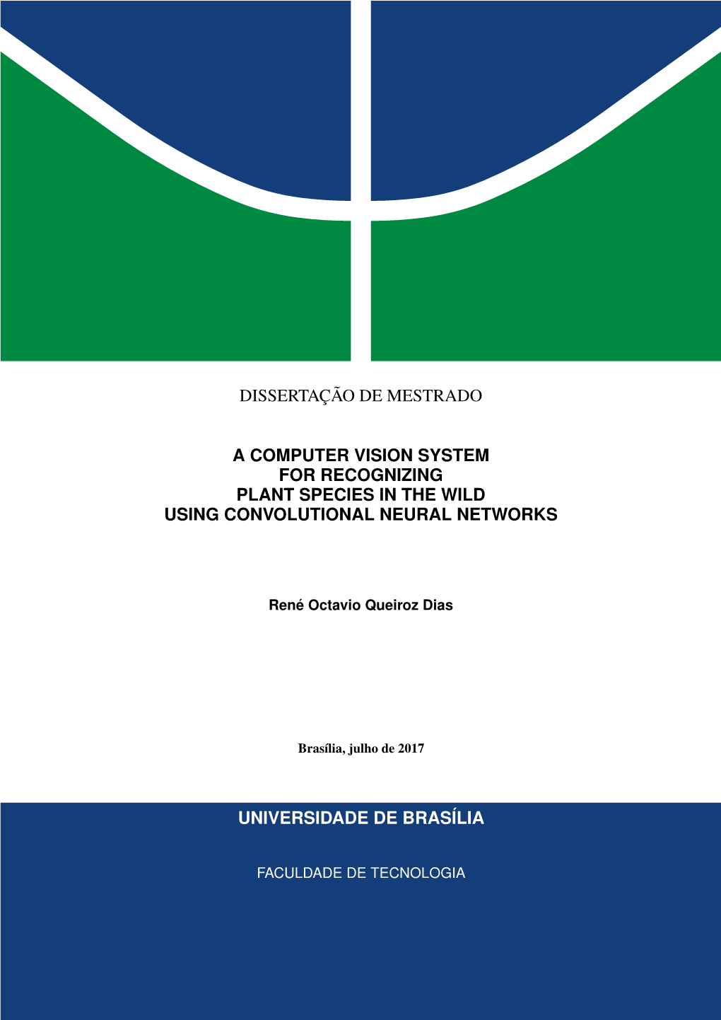 Dissertação De Mestrado a Computer Vision System For