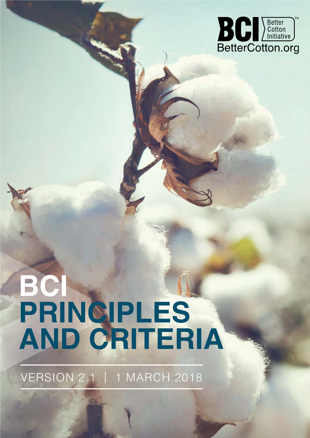Bci Principles and Criteria Version 2.1 | 1 March 2018