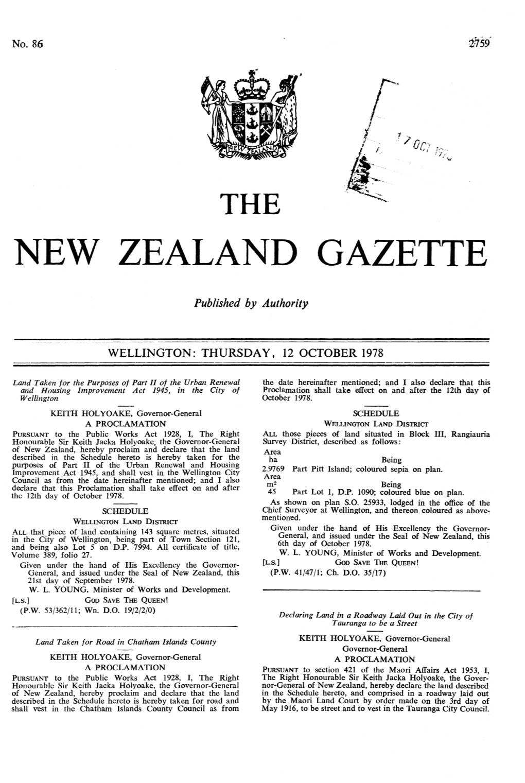 New Zealand Gazette