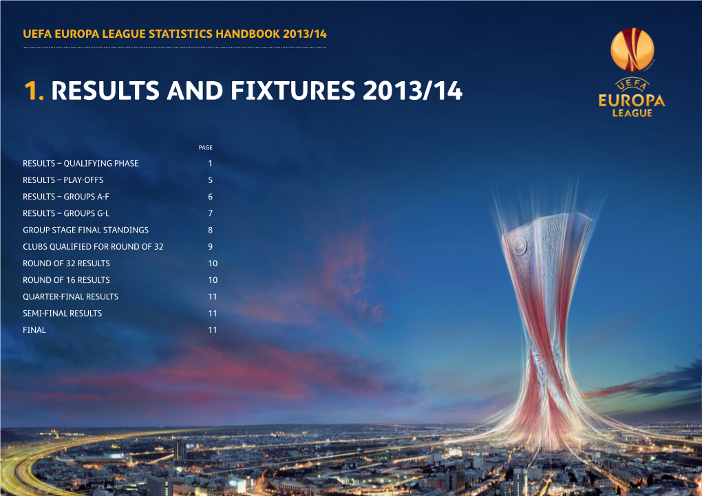 Results and Fixtures 2013/14