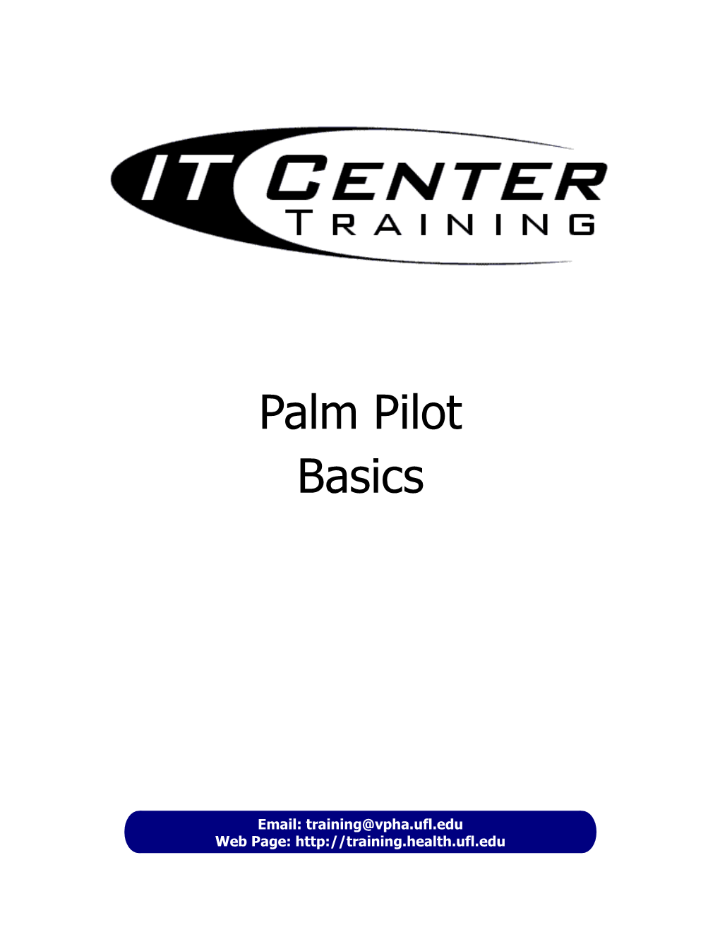 Palm Pilot Basics