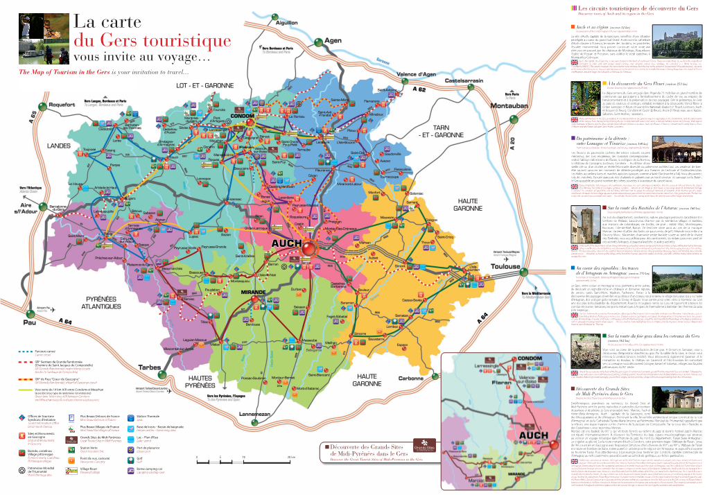 La Carte Du Gers Touristique