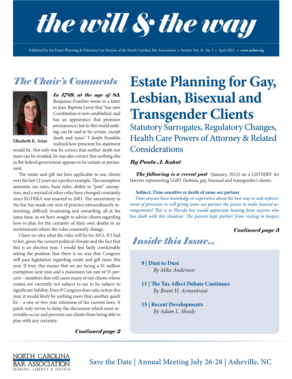 Estate Planning for Gay, Lesbian, Bisexual and Transgender Clients