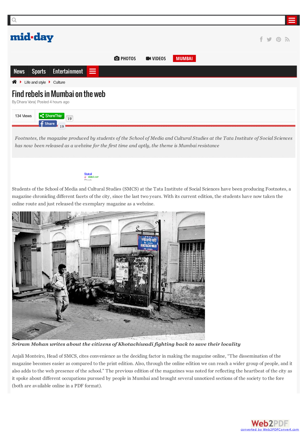 Find Rebels in Mumbai on the Web by Dhara Vora| Posted 4 Hours Ago