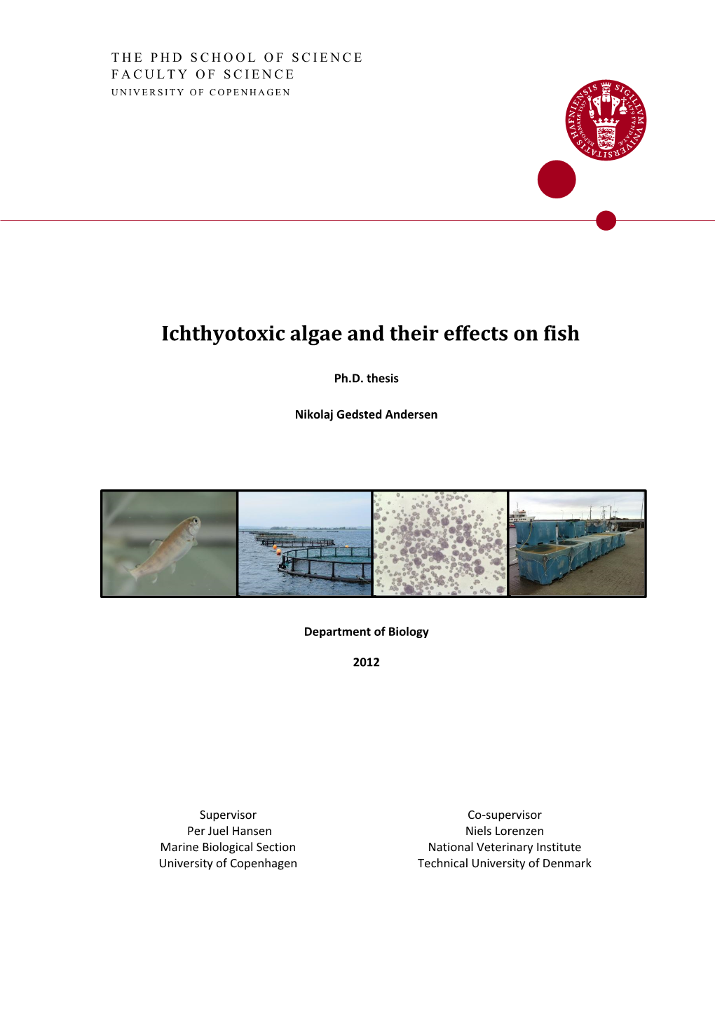 Ichthyotoxic Algae and Their Effects on Fish