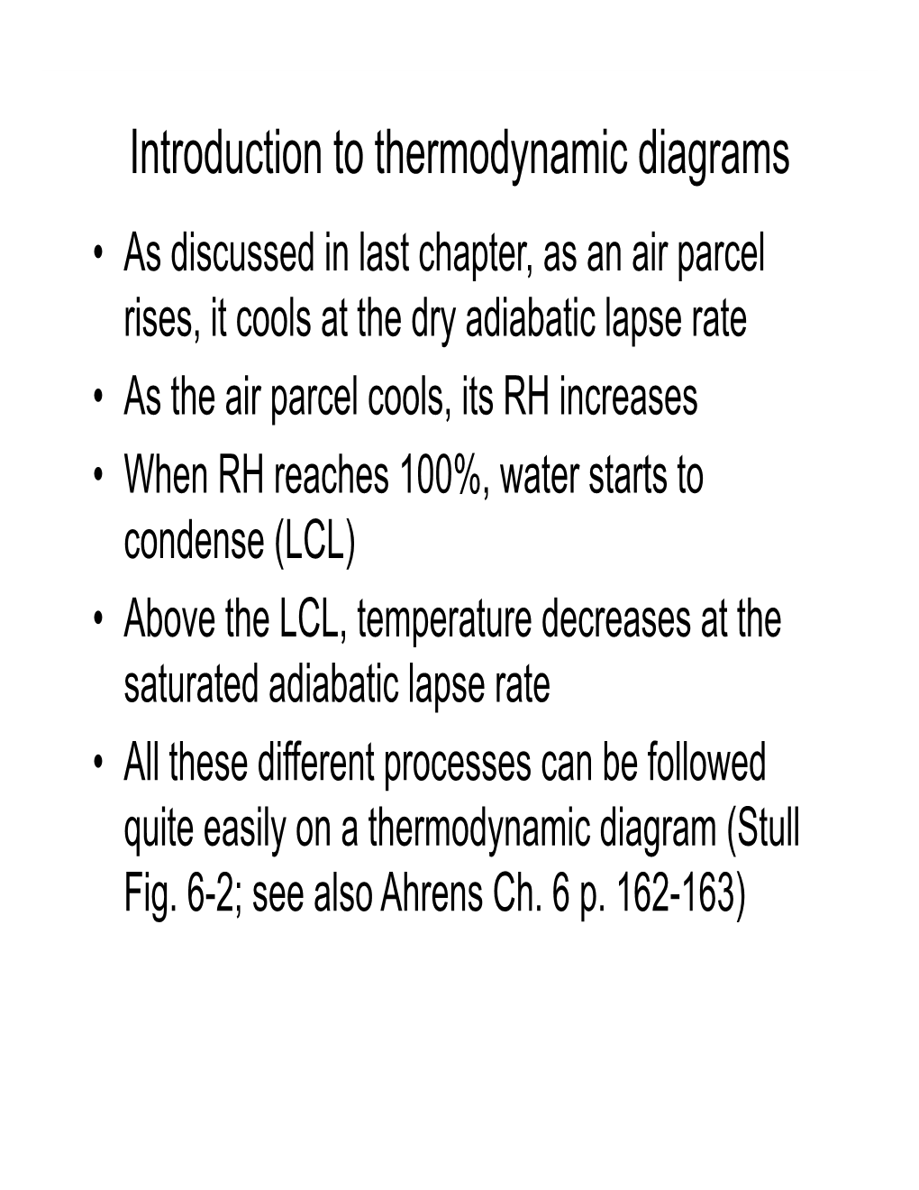 Introduction to Thermodynamic Diagrams