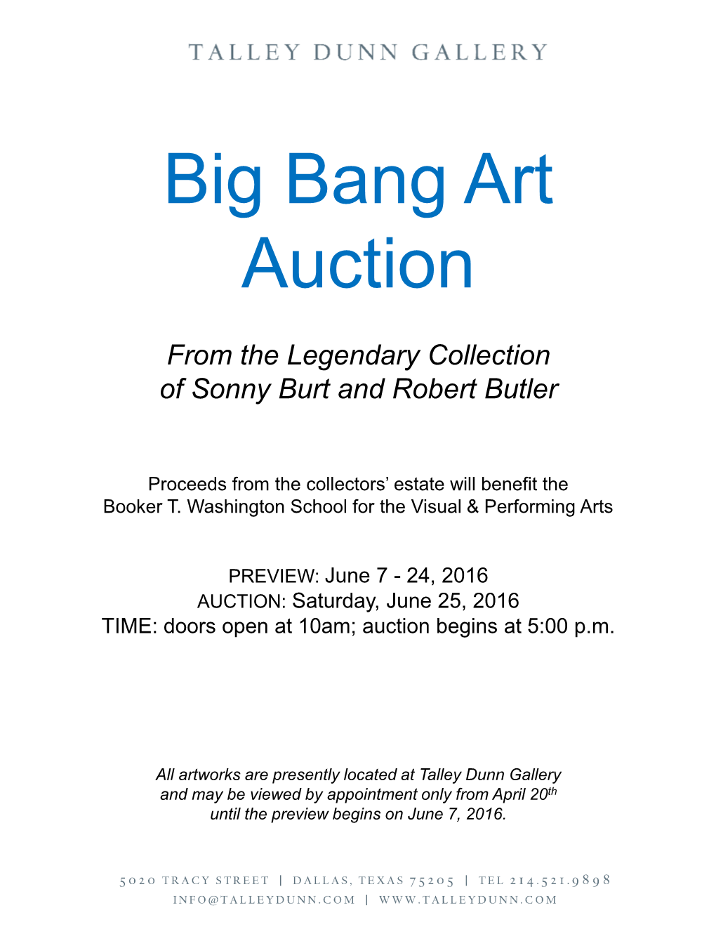 Big Bang Art Auction