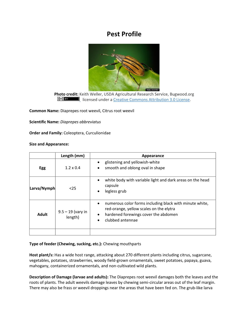 Pest Profile