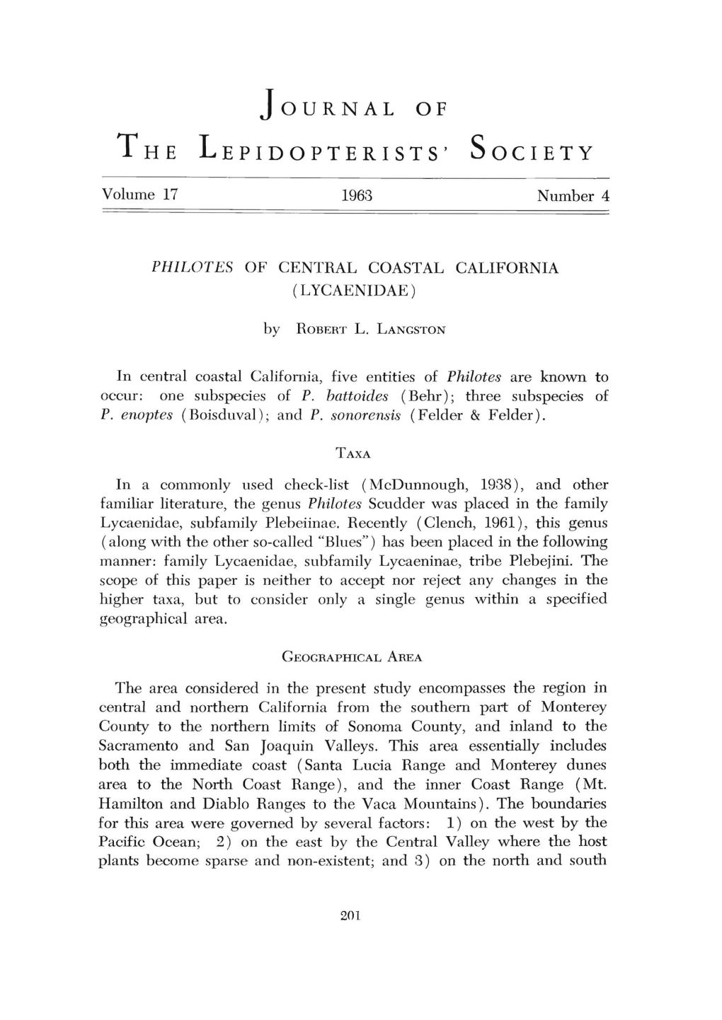 Philotes of Central Coastal California