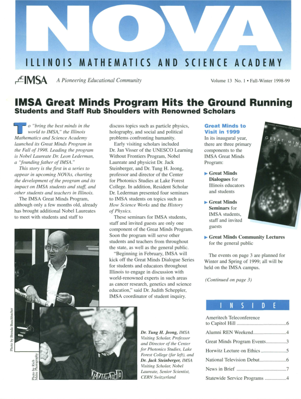 ILLINOISMATHEMATICSAN DSCIENCEACADEMY R1— I IVI^A ^ Pioneering Educational Community