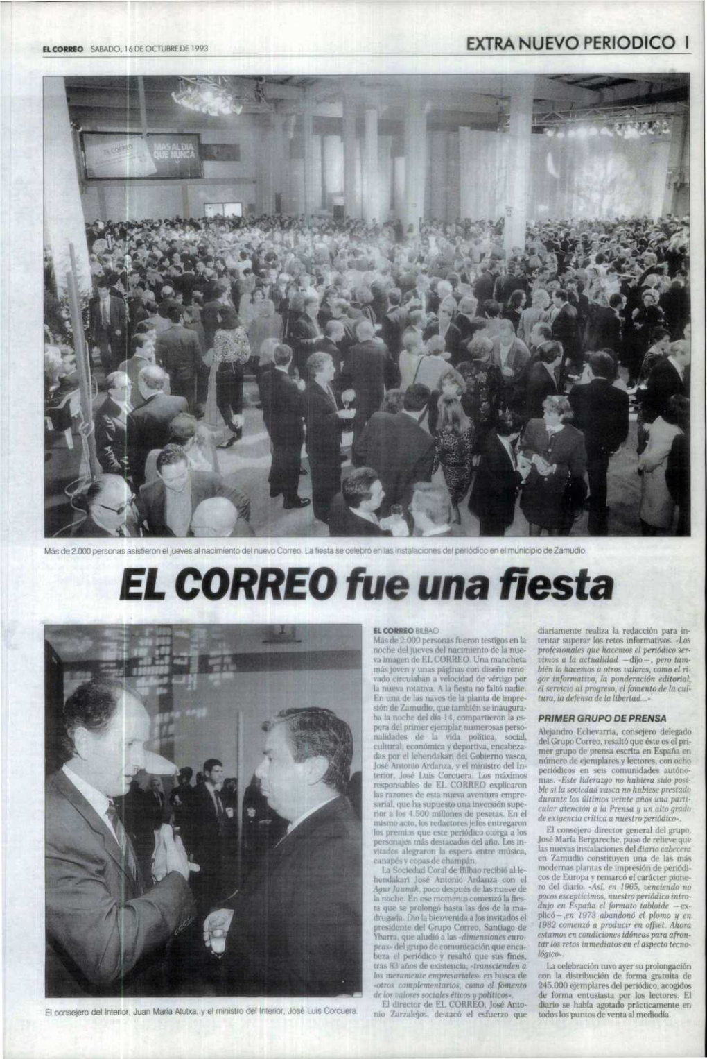 EL CORREO Fue Una Fiesta