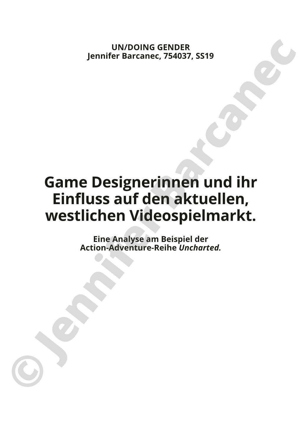 A Thief's End Und Uncharted