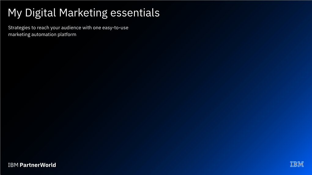 My Digital Marketing Essentials Guide