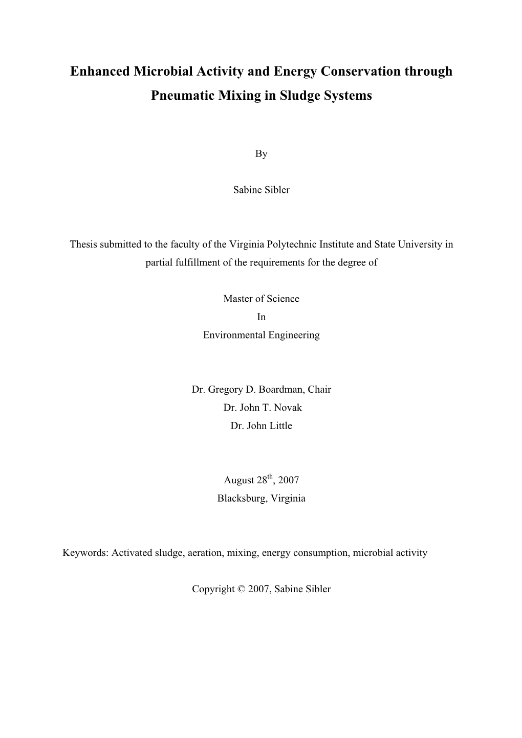 Enhanced Microbial Activity and Energy Conservation Through Pneumatic Mixing in Sludge Systems