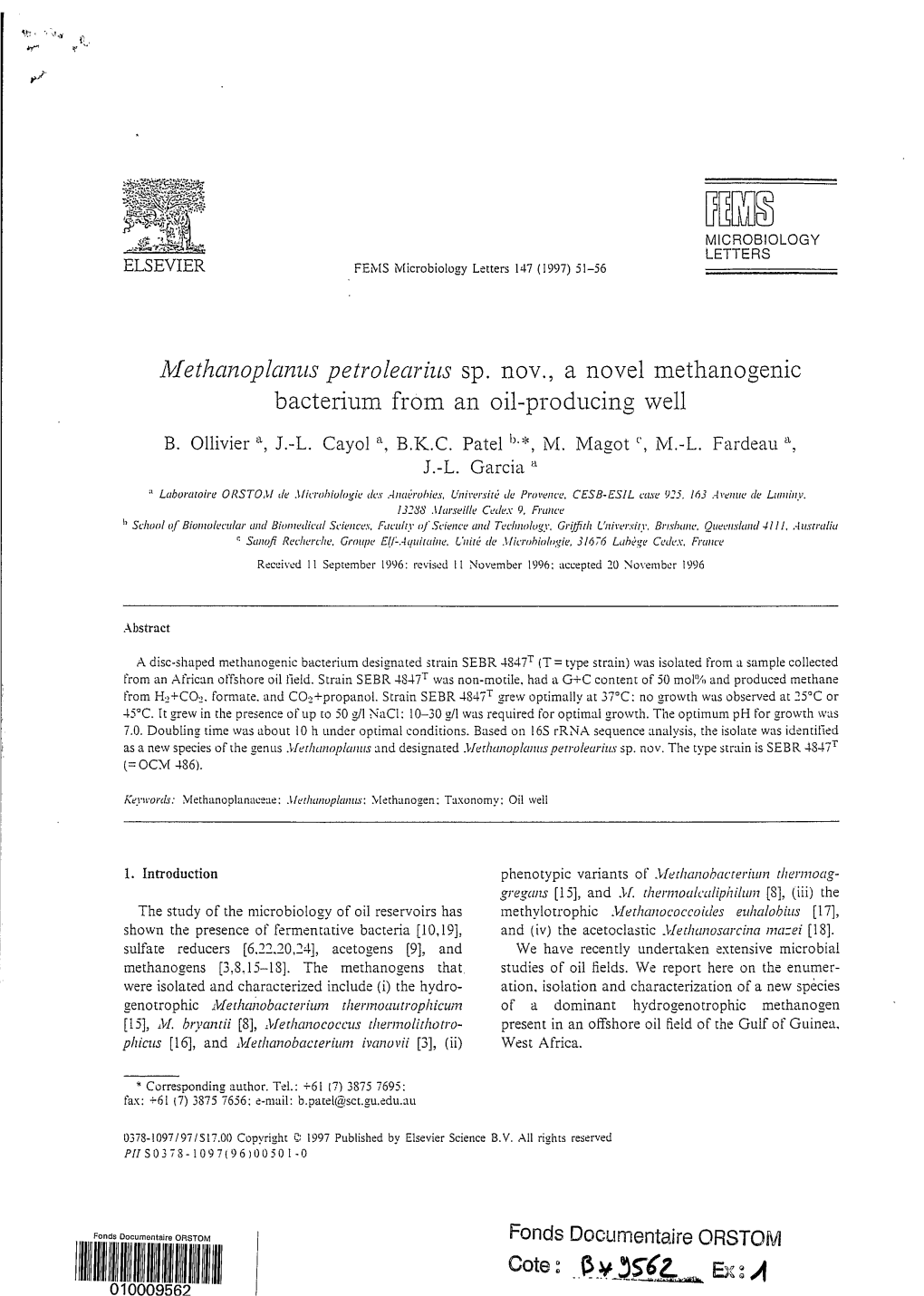 Methanoplanus Petrolearius Sp. Nov., a Novel