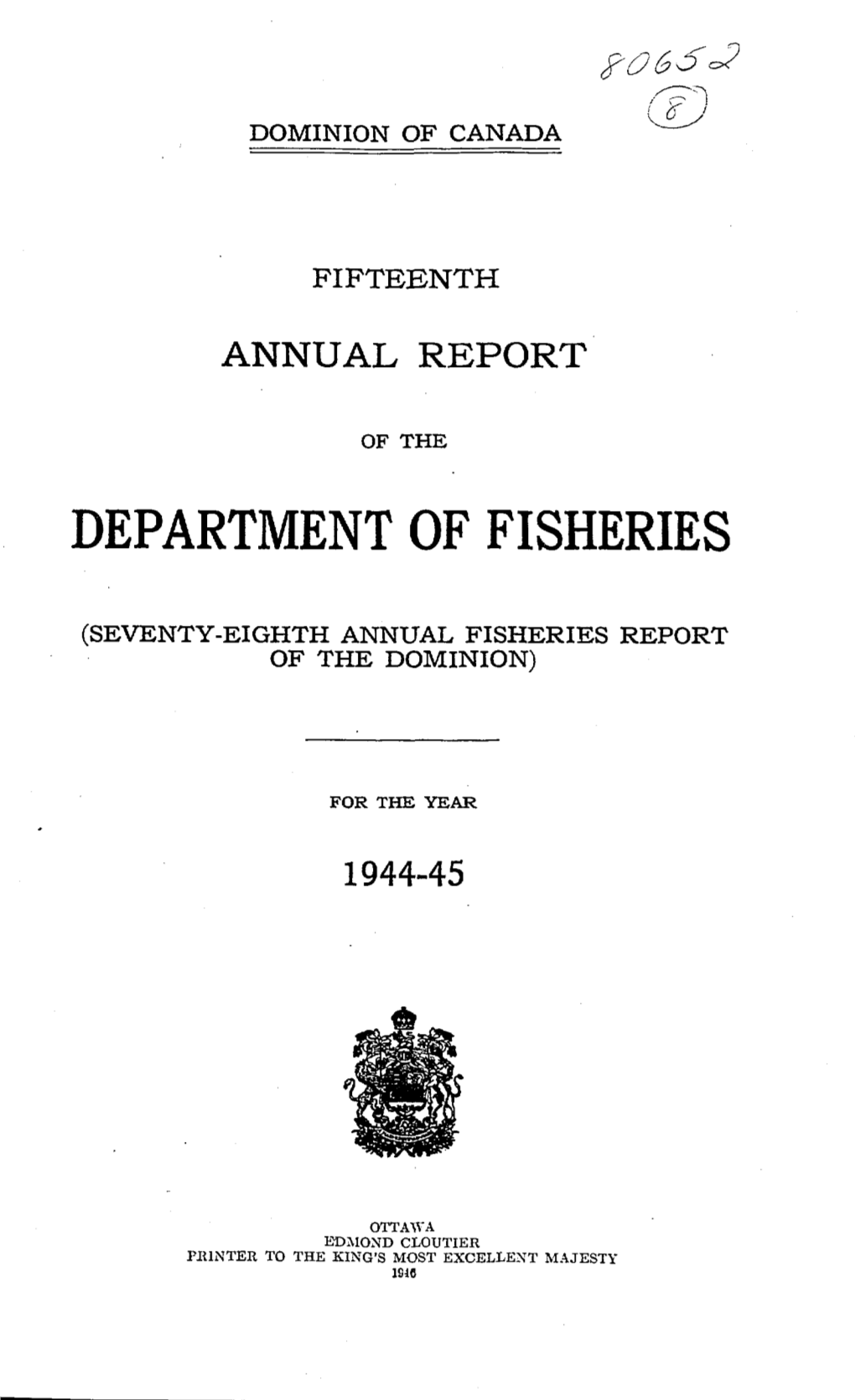 Department of Fisheries