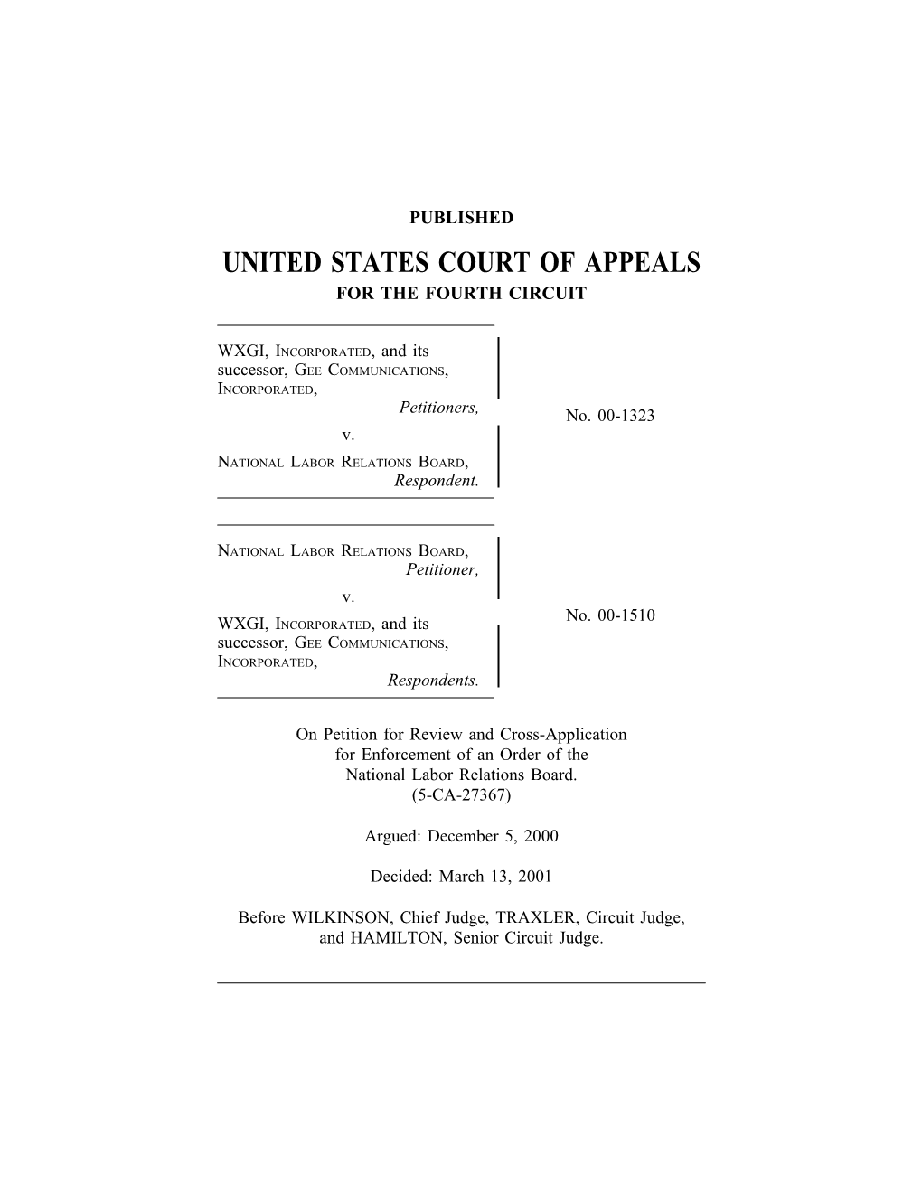 United States Court of Appeals for the Fourth Circuit