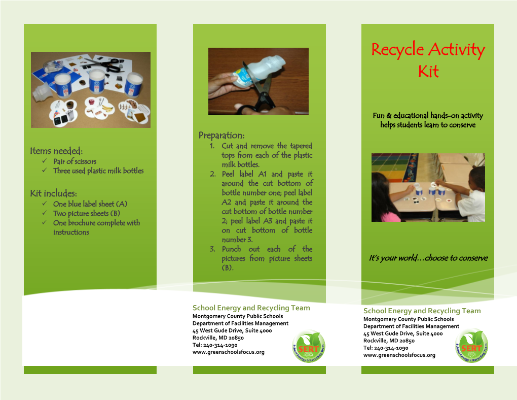 Recycle Activity Kit