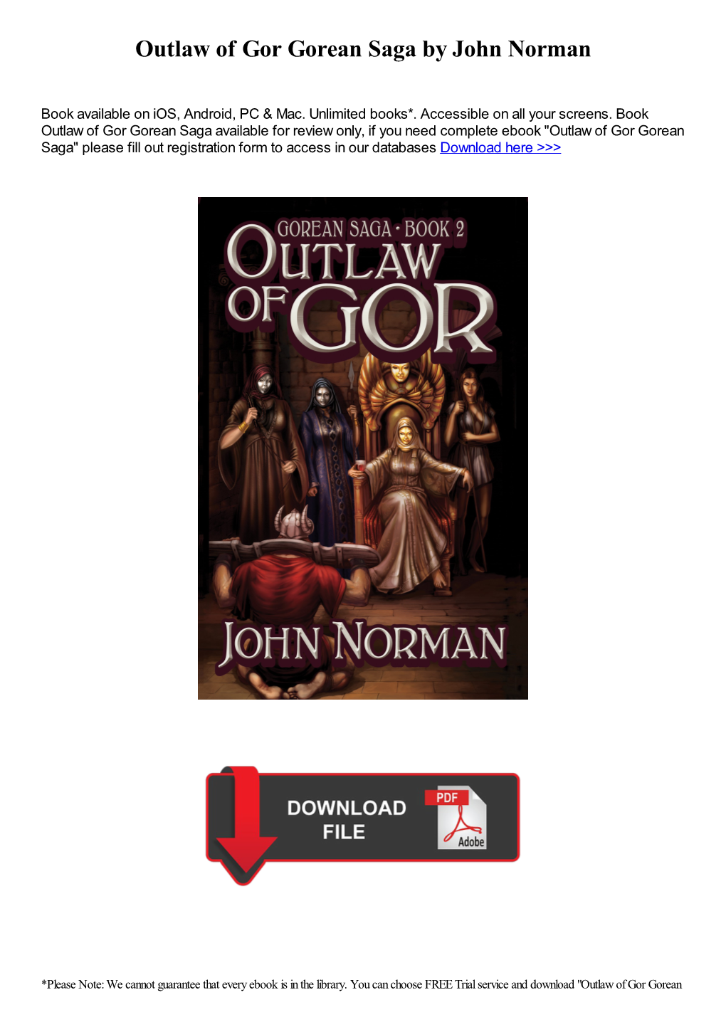 Outlaw of Gor Gorean Saga by John Norman