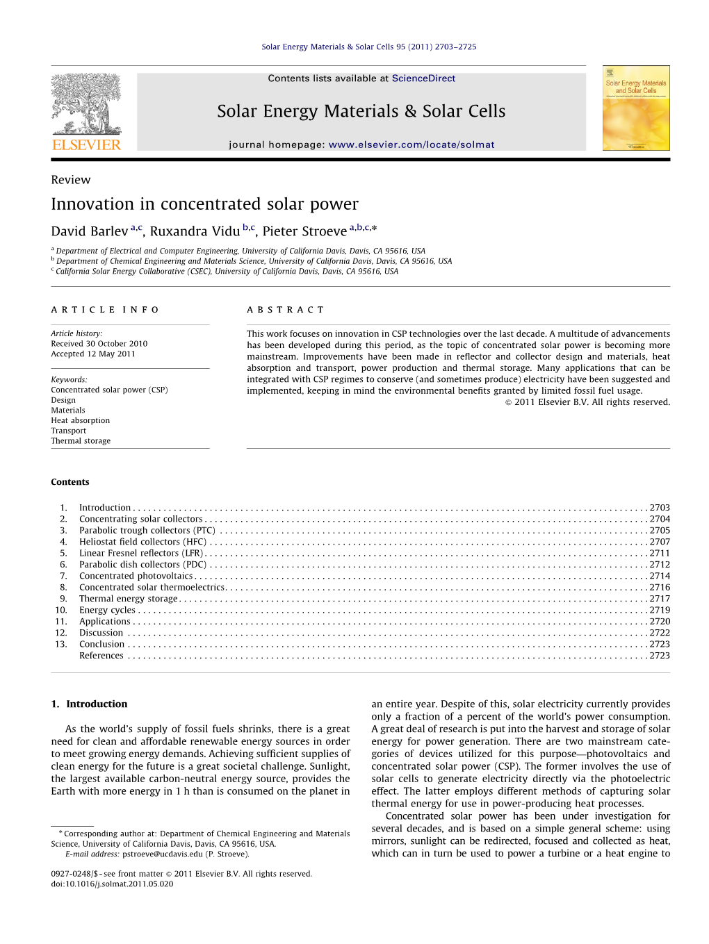 Innovation in Concentrated Solar Power.Pdf