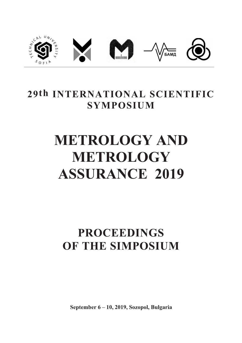 Metrology and Metrology Assurance 2019