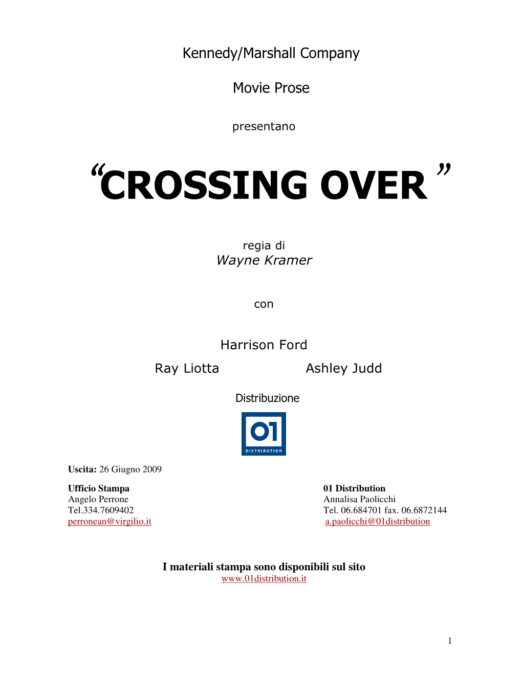“Crossing Over”