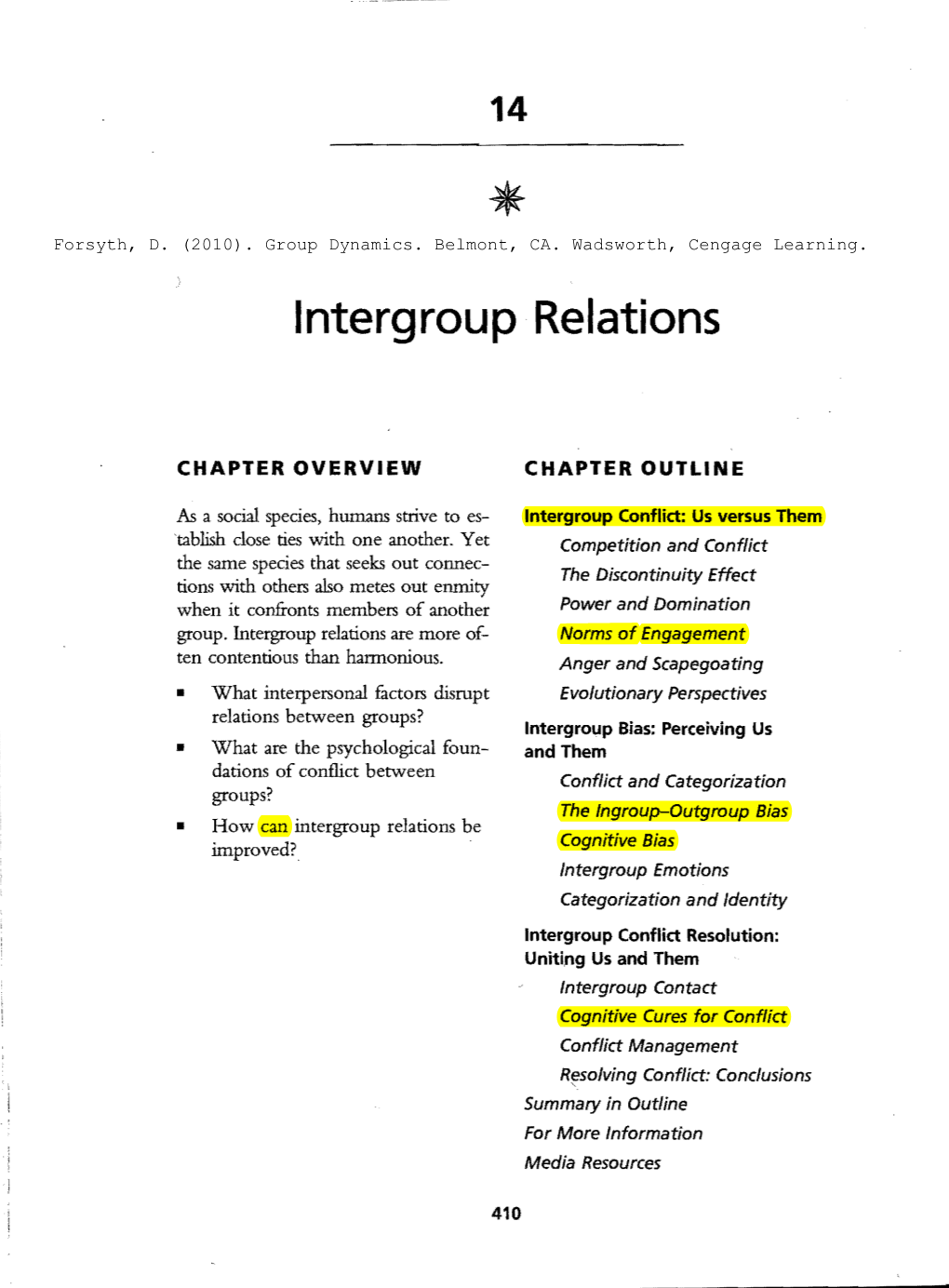 Intergroup Relations