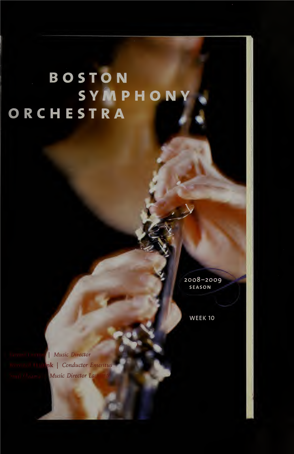 Boston Symphony Orchestra Concert Programs, Season 128, 2008