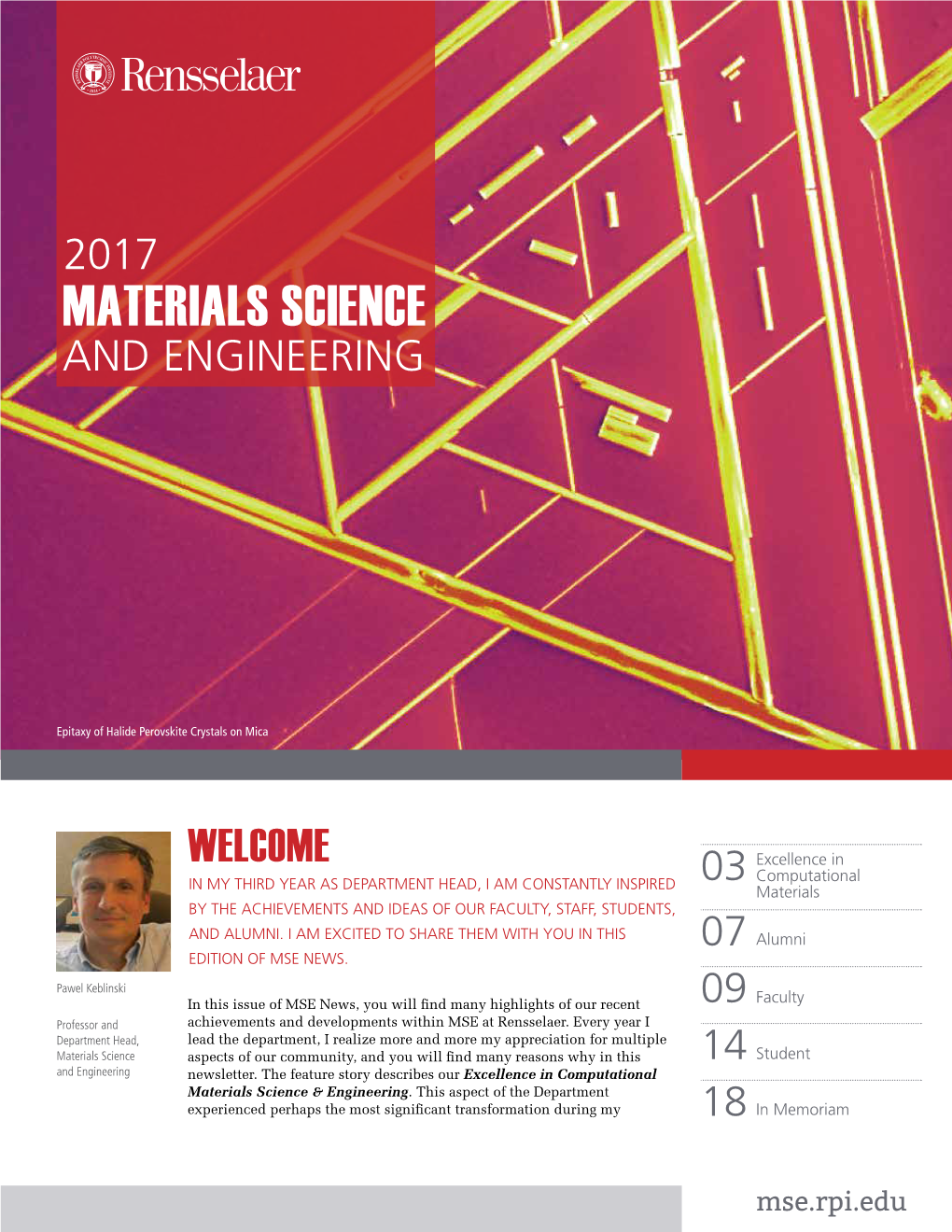 Materials Science and Engineering