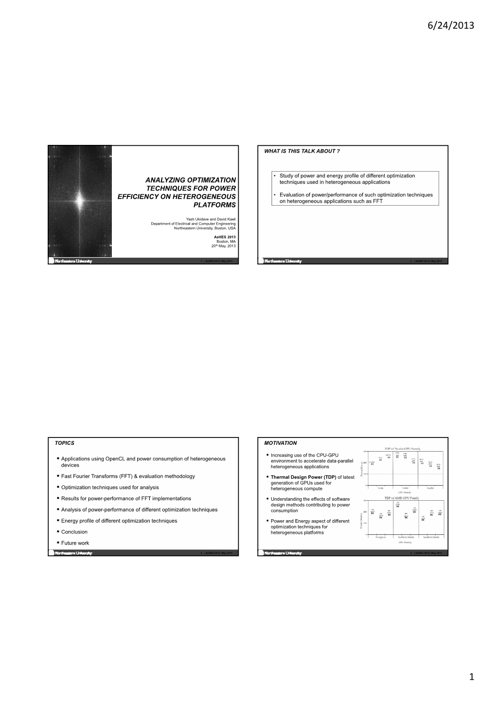 SLIDES Yukidave@Ece.Neu.Edu