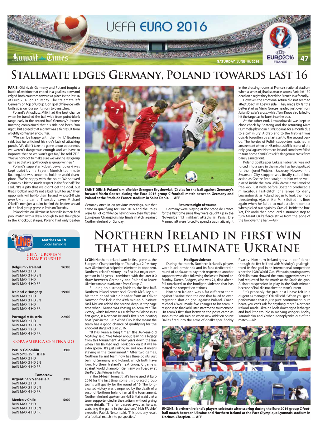 Northern Ireland in First Win That Helps Eliminate Ukraine