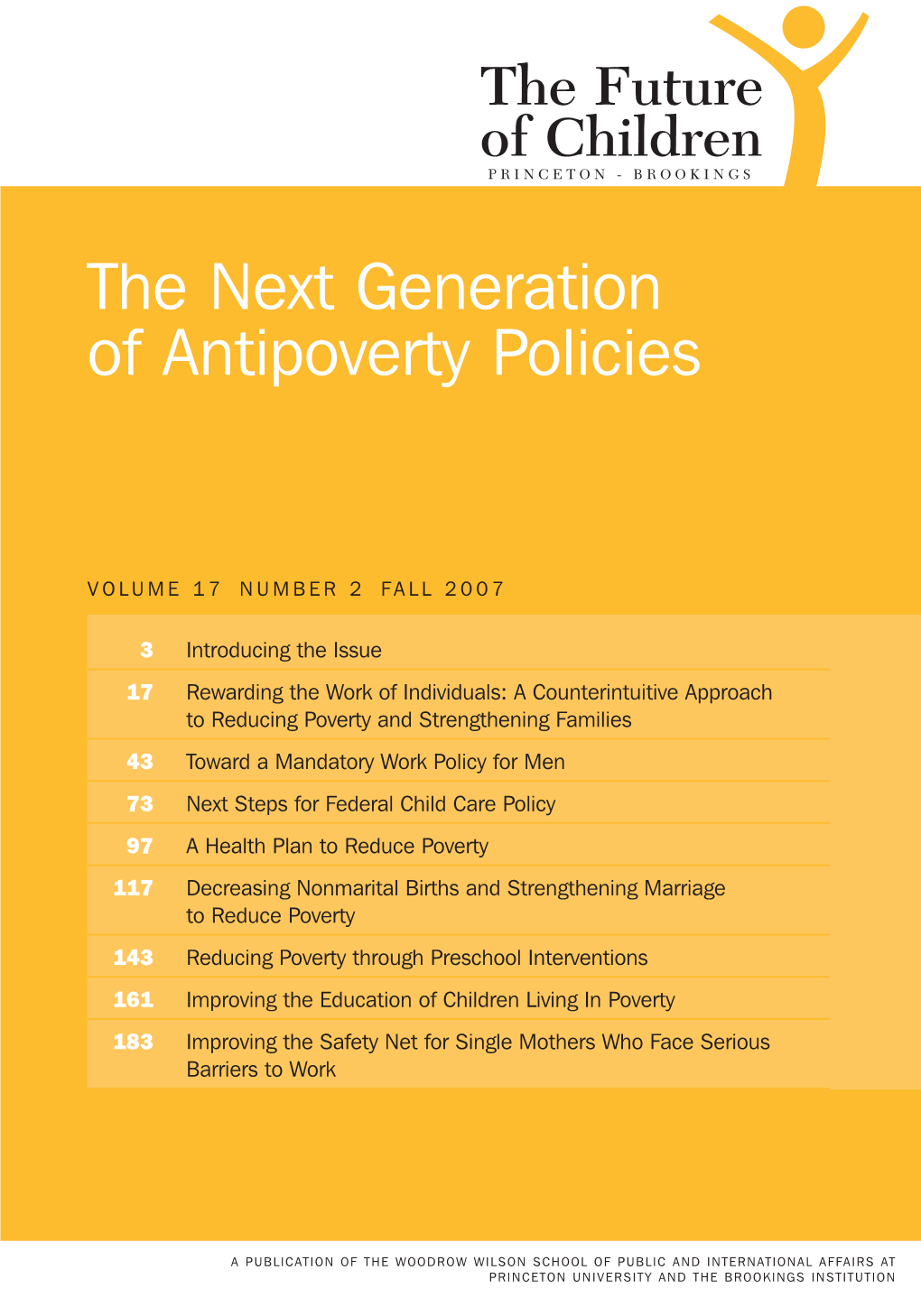 The Next Generation of Antipoverty Policies