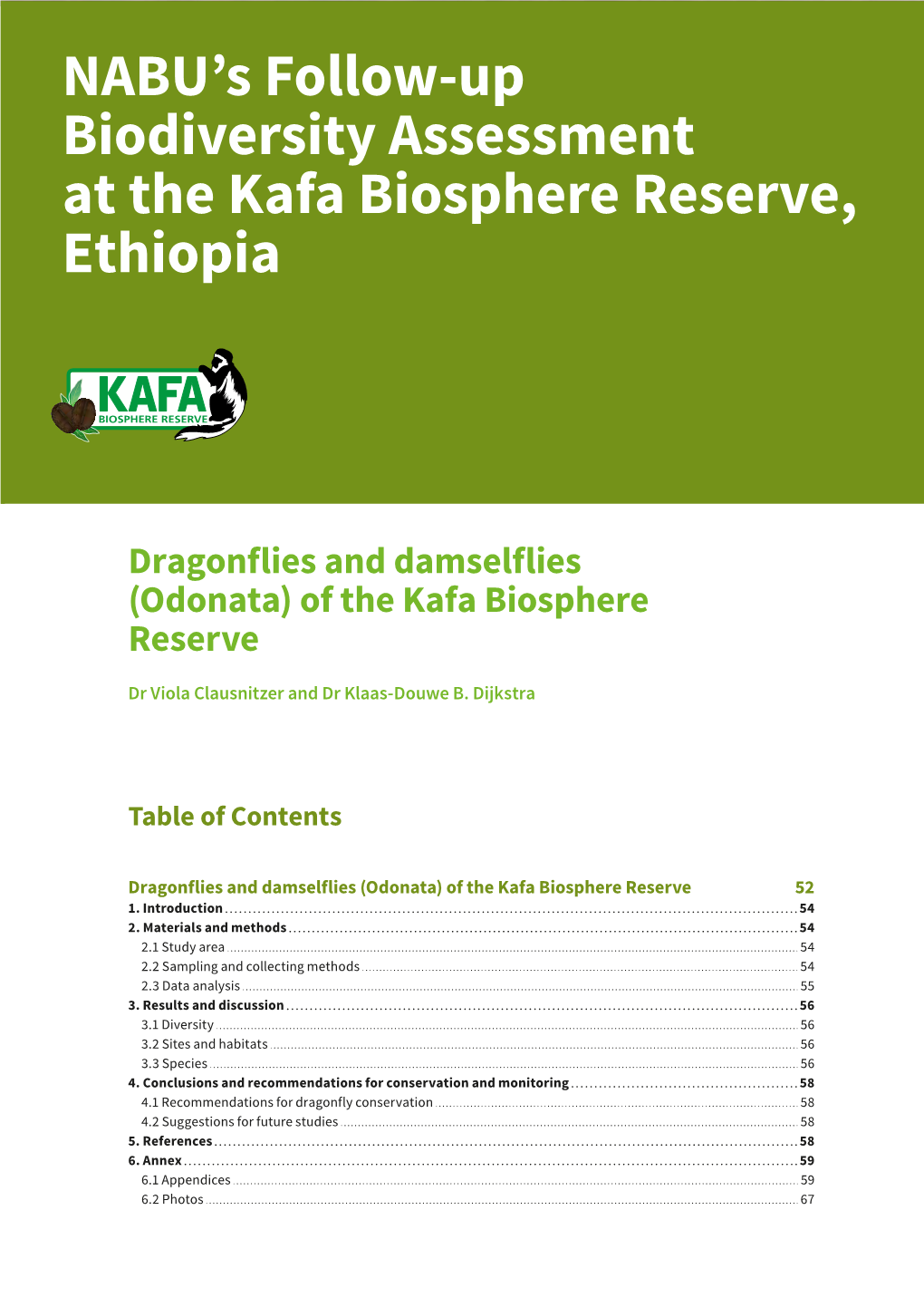 NABU's Follow-Up Biodiversity Assessment at the Kafa Biosphere