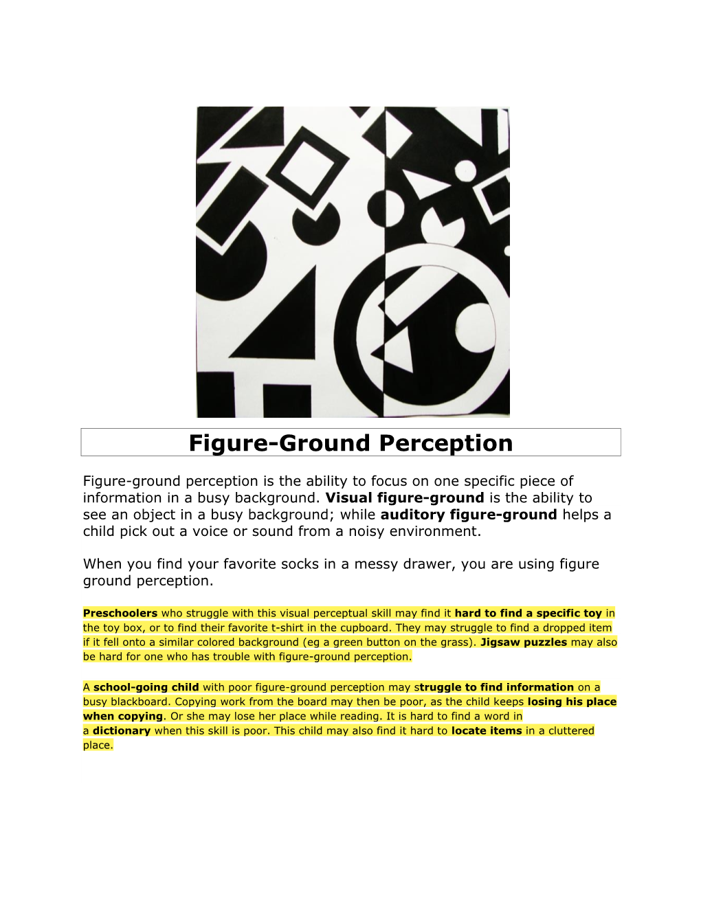 Figure-Ground Perception