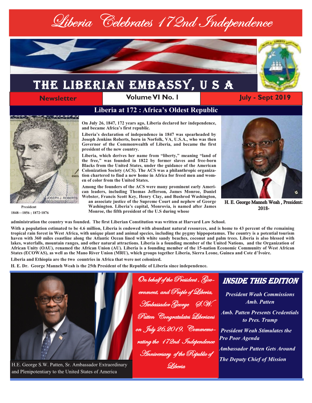 Liberia Celebrates 172Nd Independence