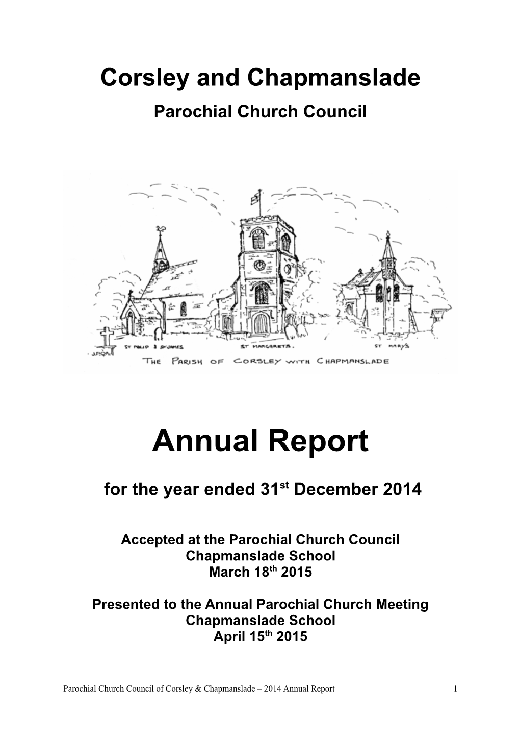 Parochial Church Council of Corsley and Chapmanslade