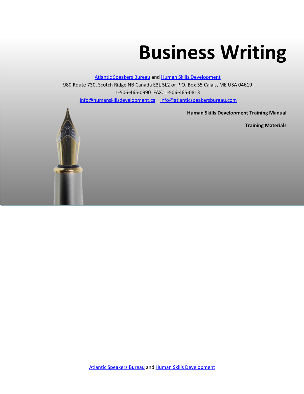 Business Writing