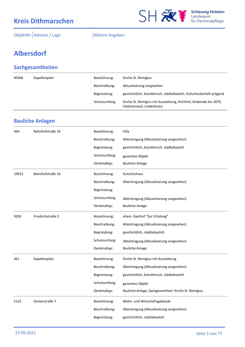 Albersdorf Kreis Dithmarschen