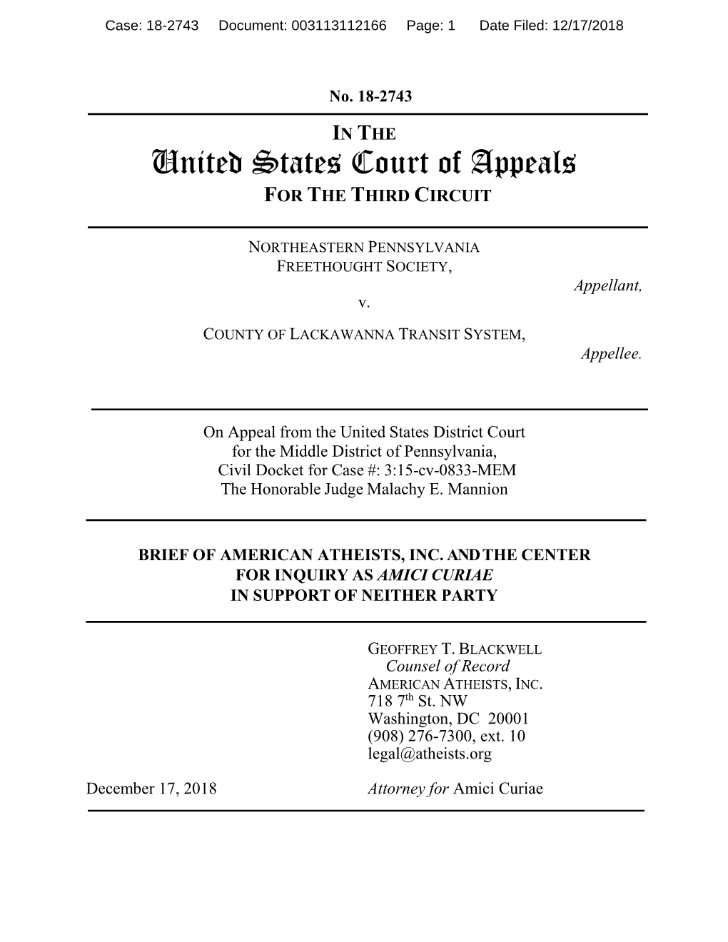 United States Court of Appeals for the THIRD CIRCUIT