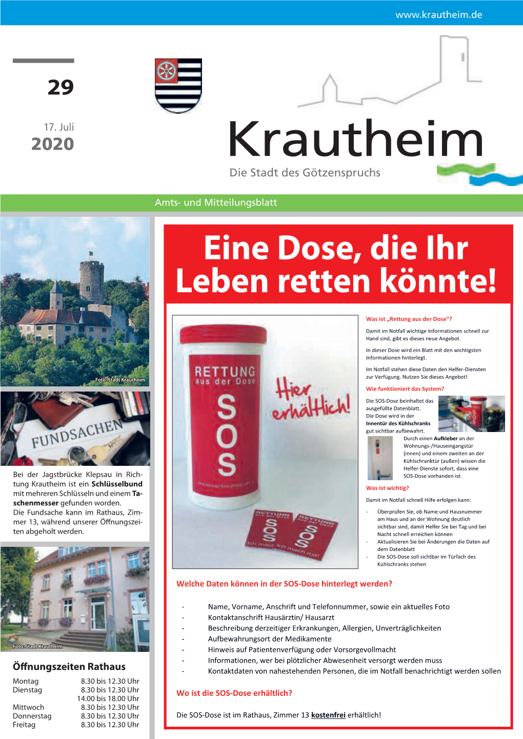 Amtsblatt Vom 17.07.2020