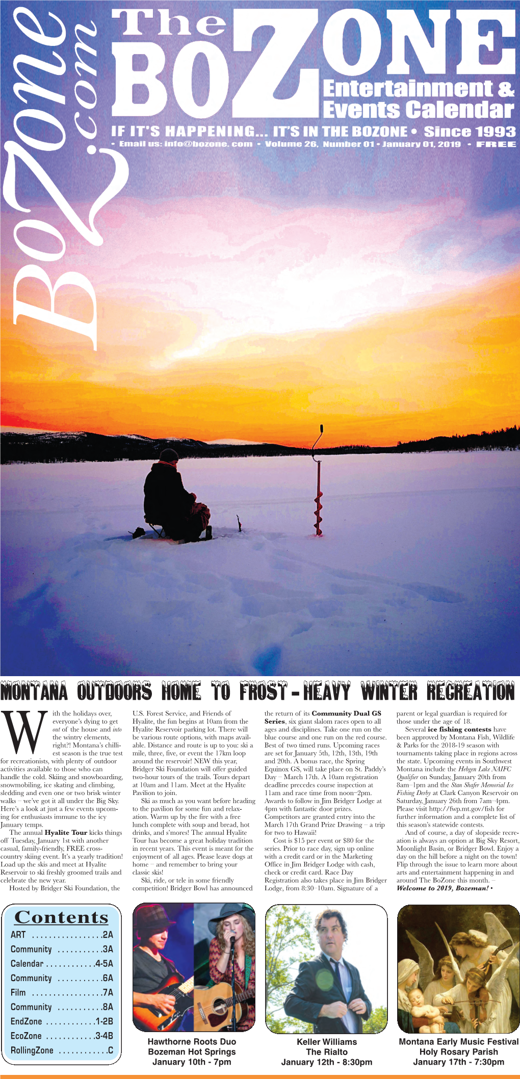 Montana Outdoors Home to Frost-Heavy Winter Recreation