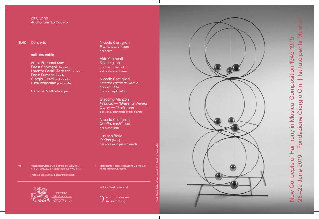 Download Brochure New Concepts of Harmony