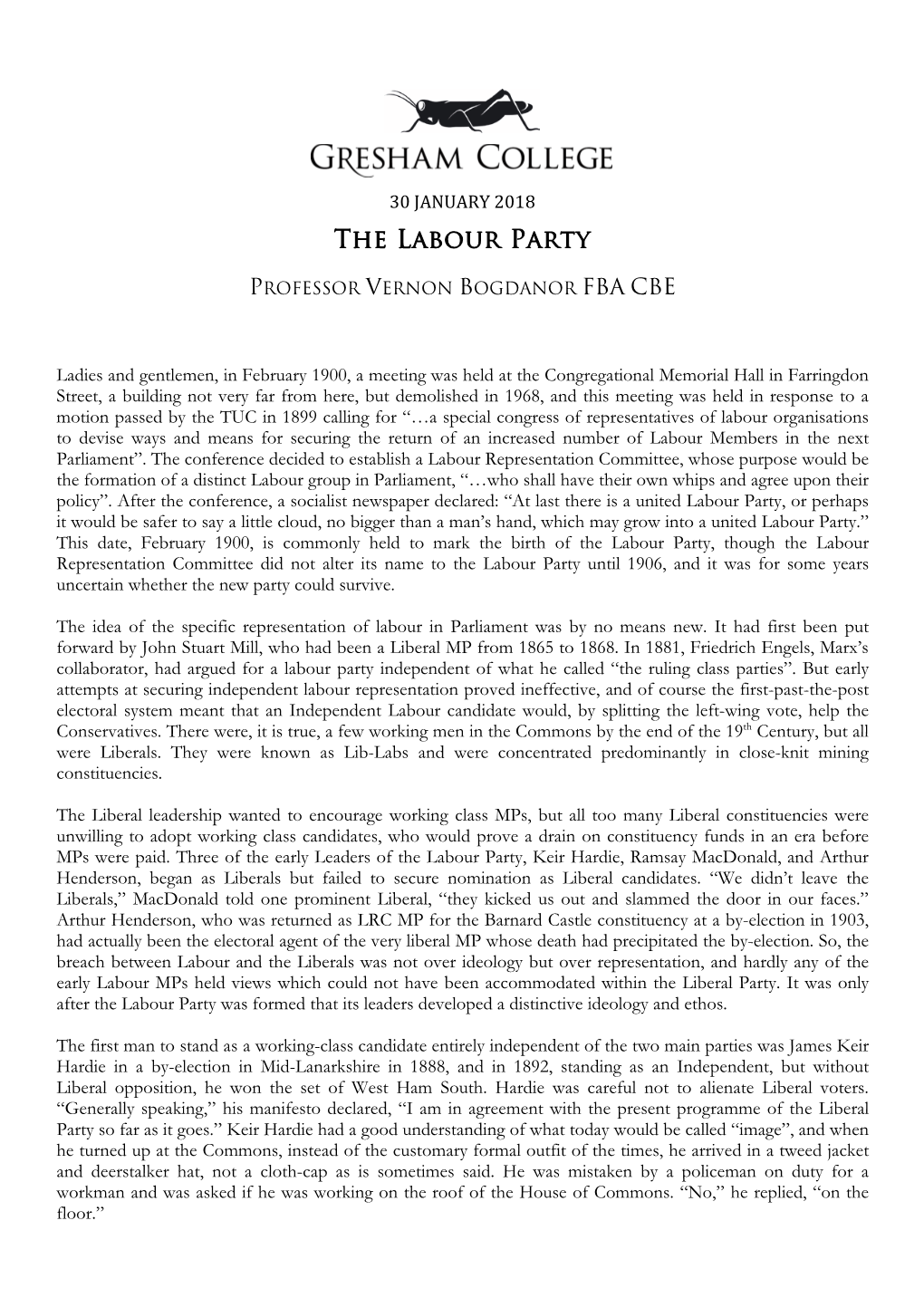 The Labour Party