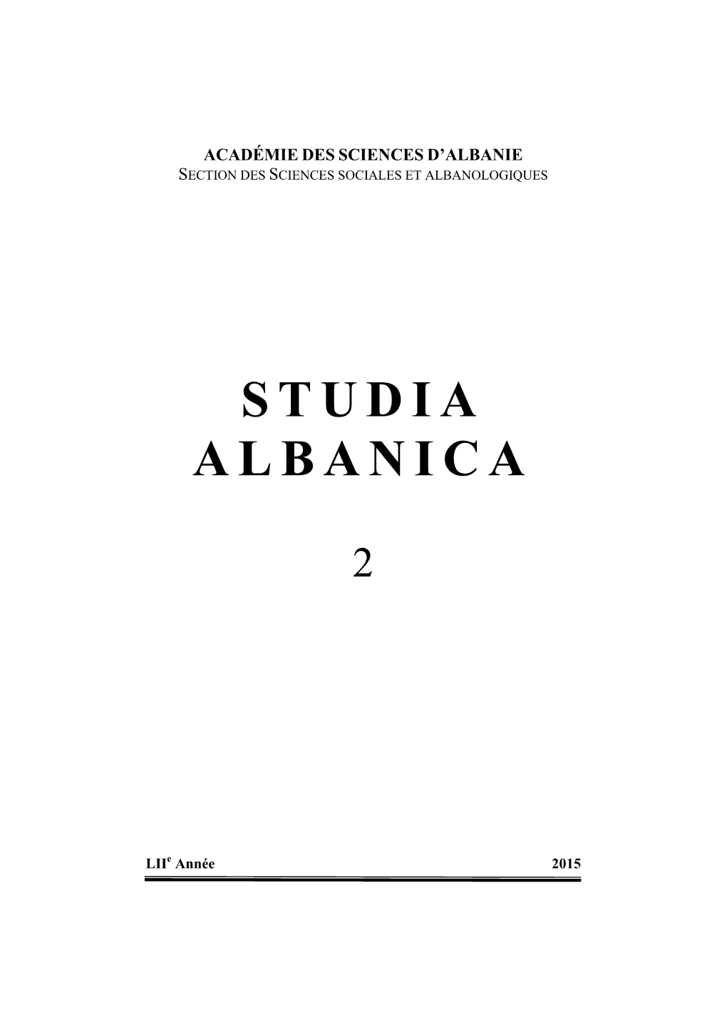 Studia Albanica