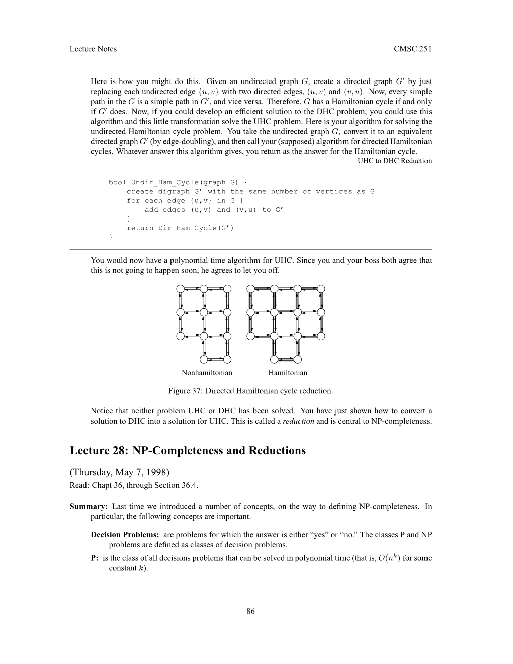 Lecture 28: NP-Completeness and Reductions
