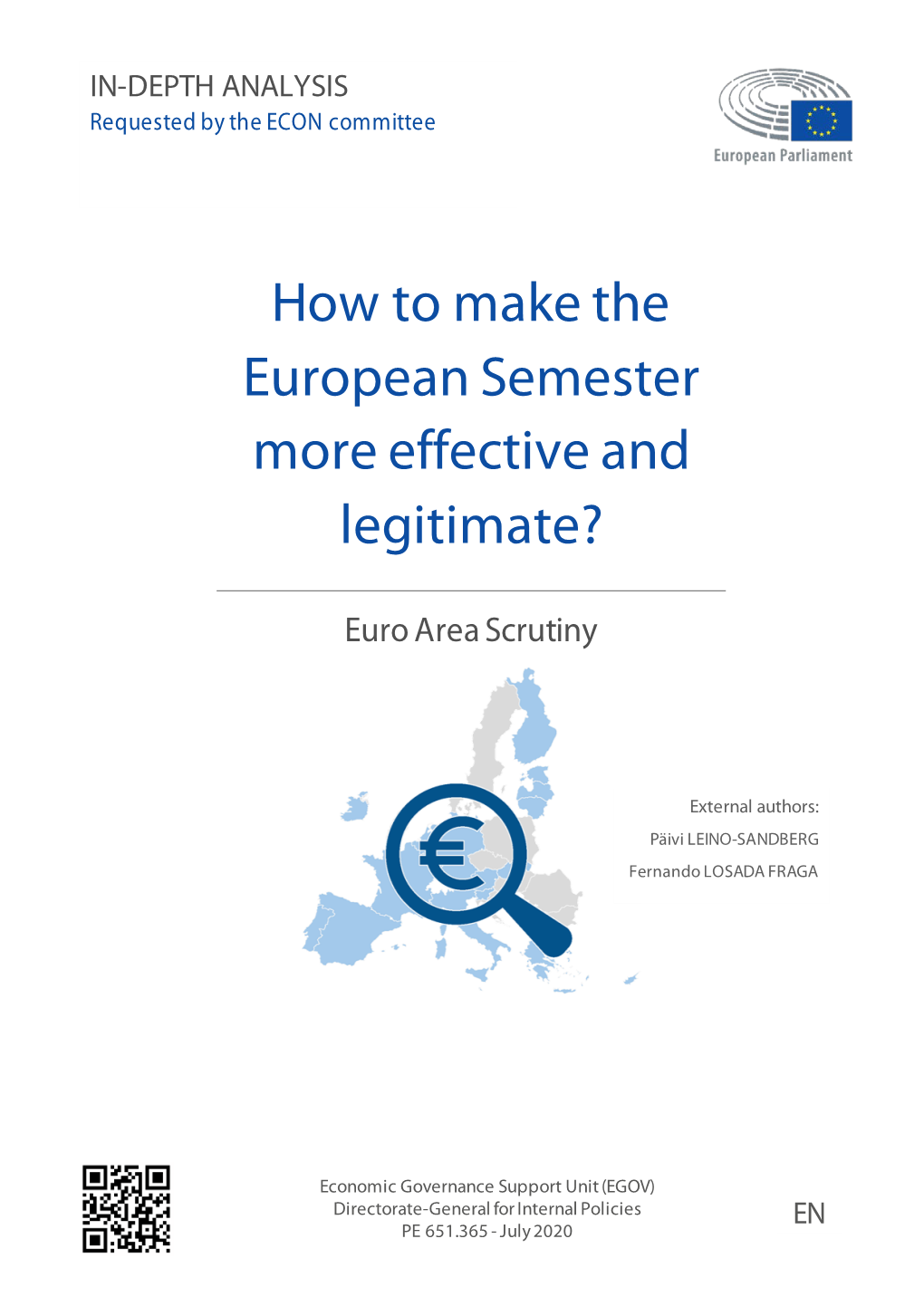 How to Make the European Semester More Effective and Legitimate?