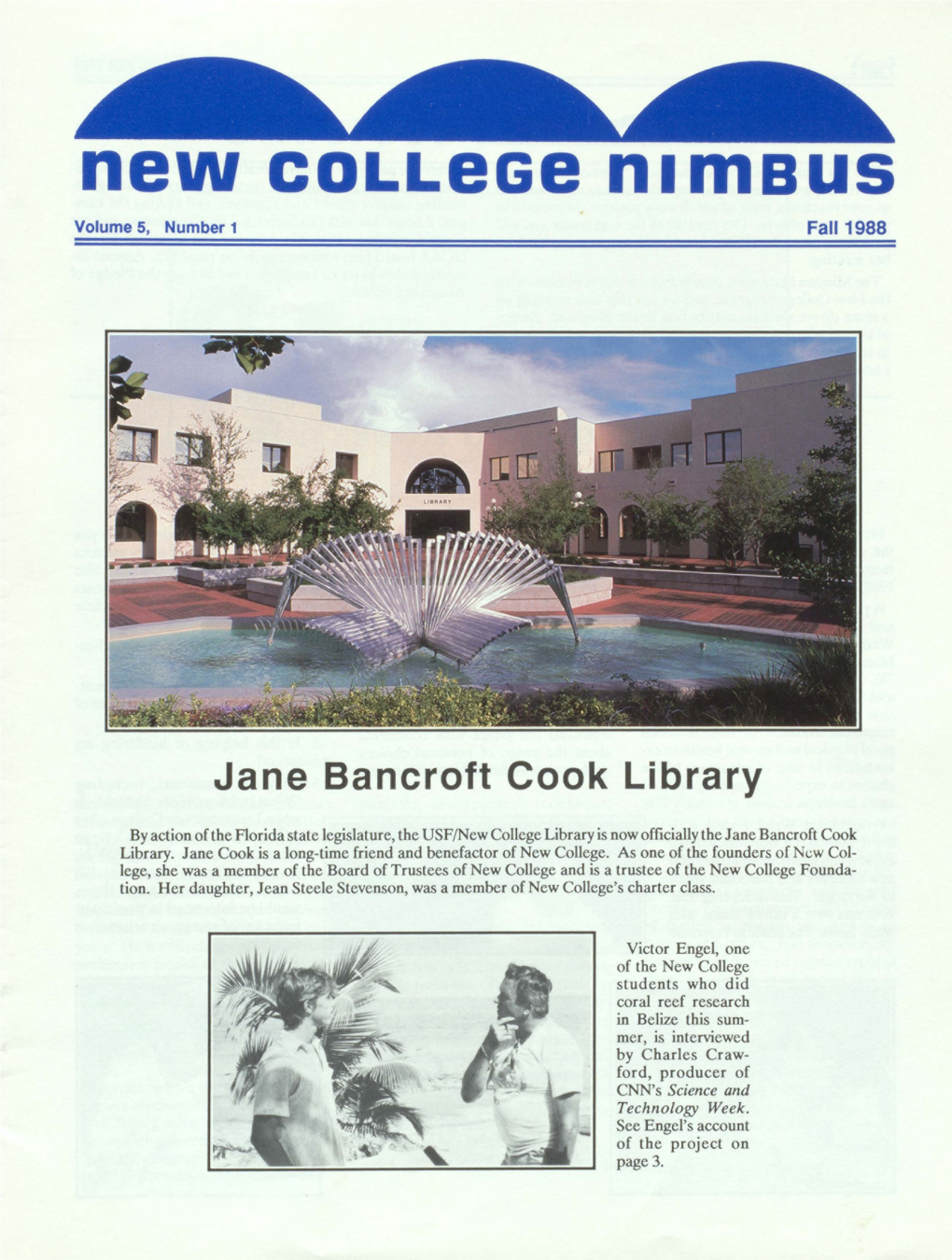 New College Nimbus Volume 5, Number 1 Fall1988