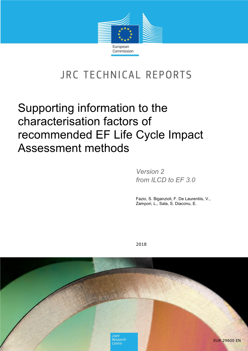 Supporting Information to the Characterisation Factors of Recommended EF Life Cycle Impact Assessment Methods