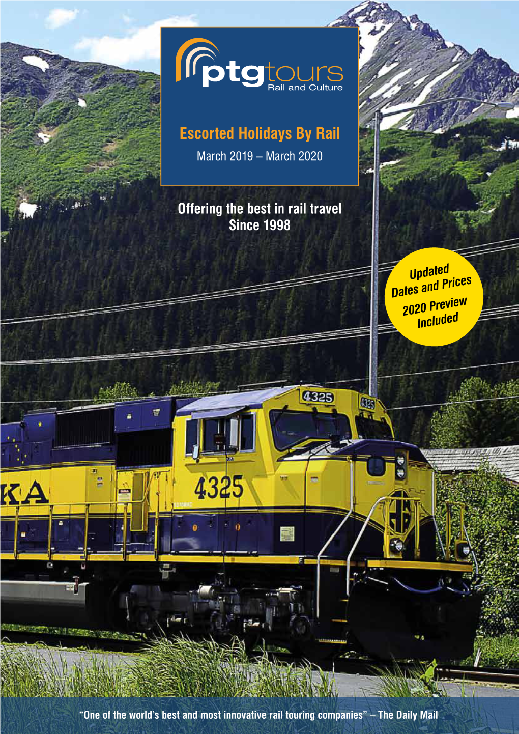 Escorted Holidays by Rail March 2019 – March 2020